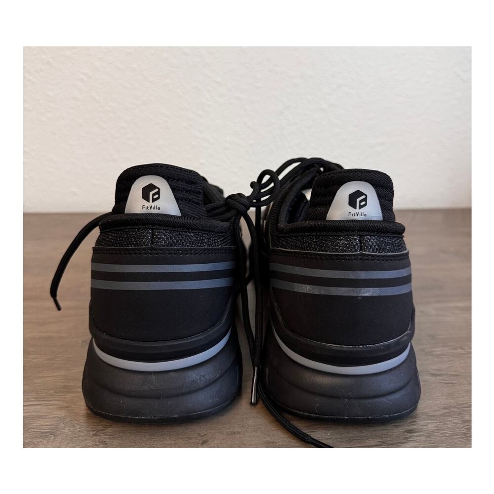 FILA FitVille Unisex Black Stride Core Athletic Sneakers Shoes Size M10 W11.5 - Picture 3 of 9